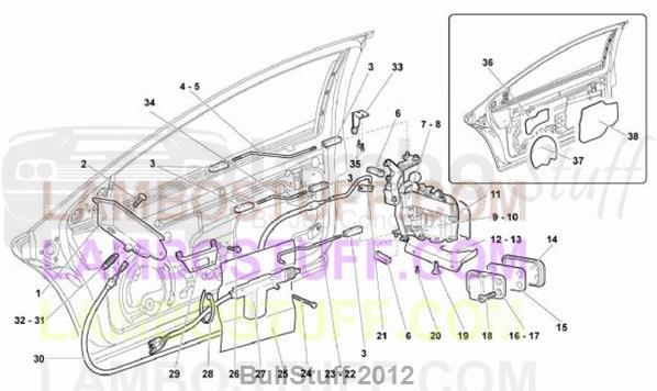 2010 Lamborghini MURCIELAGO LP 640 COUPE EUROPE DOORS (837.02.00)